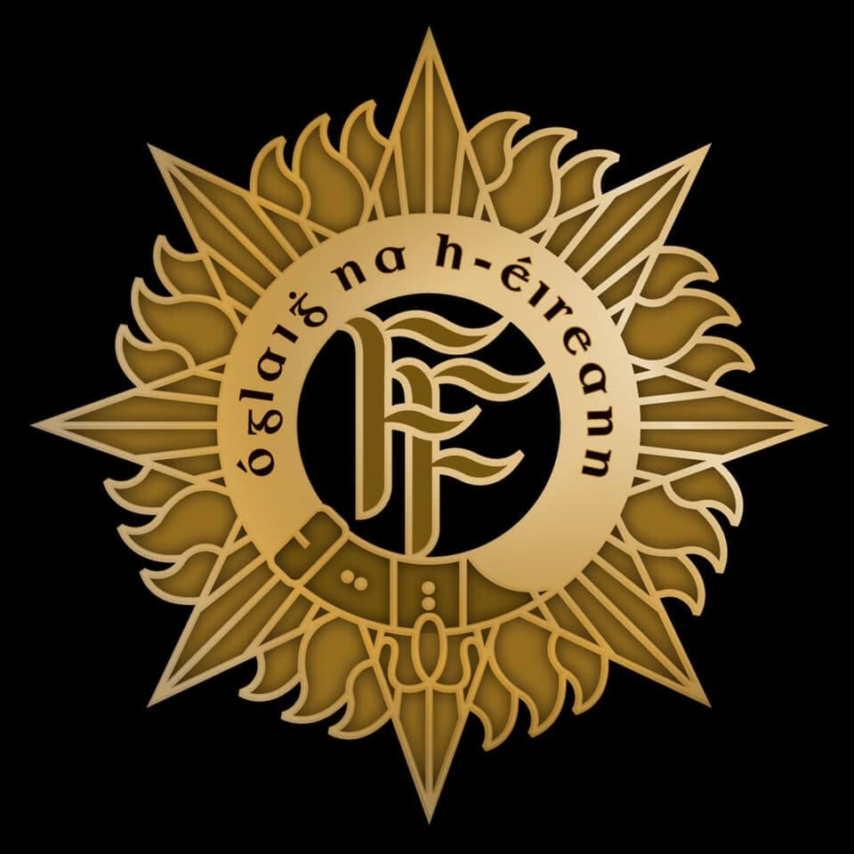 irish defense forces badge